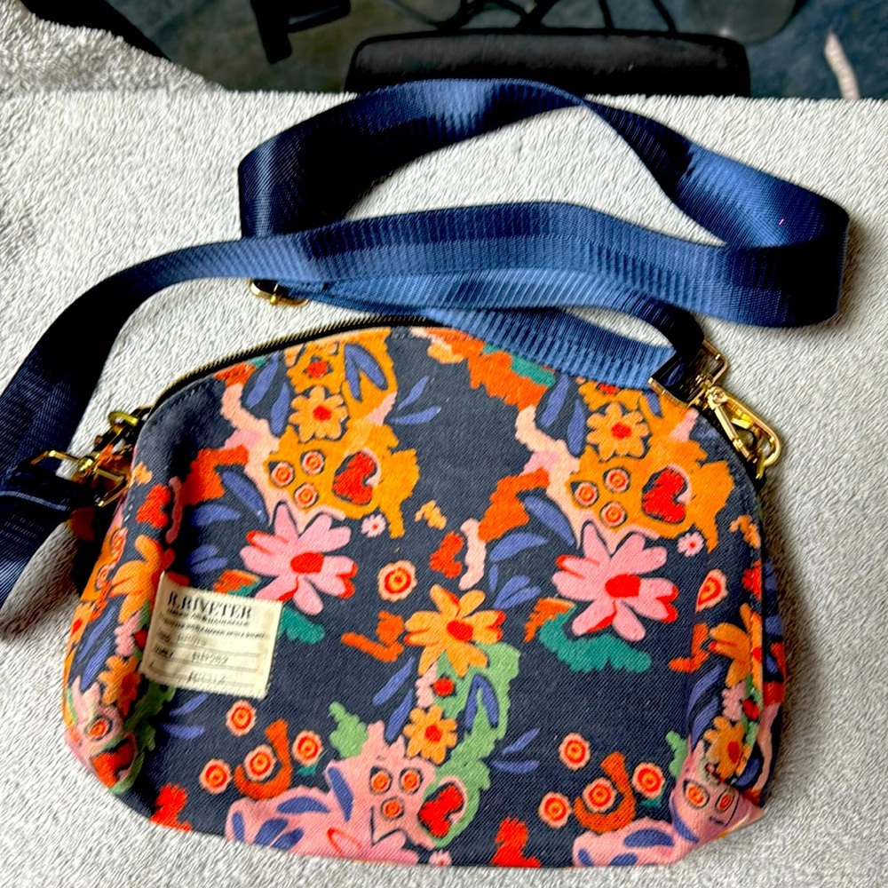 R Riveter canvas bag crossbody